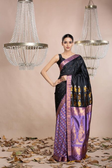 Mulberry Silk Saree With Blouse Piece