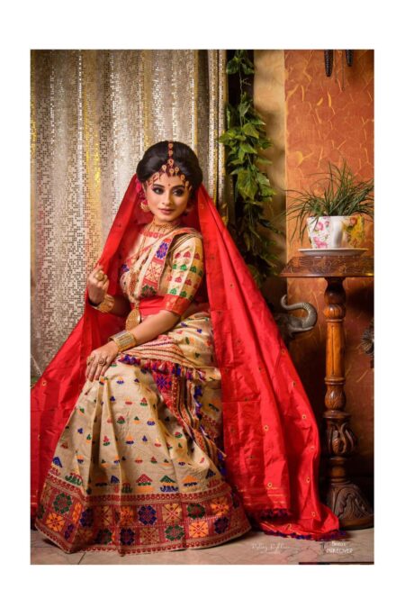 Muga Sardor Mekhela With Blouse Piece