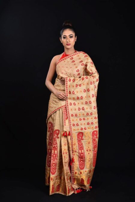 Muga Sardor Mekhela With Blouse Piece