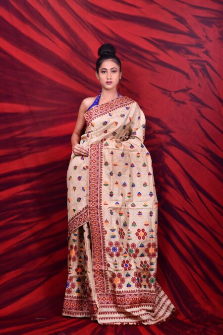 Muga Sardor Mekhela With Blouse Piece