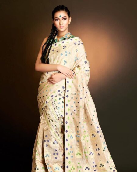 Muga Sardor Mekhela With Blouse Piece
