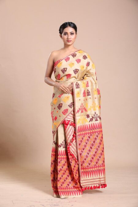 Muga Sardor Mekhela With Blouse Piece