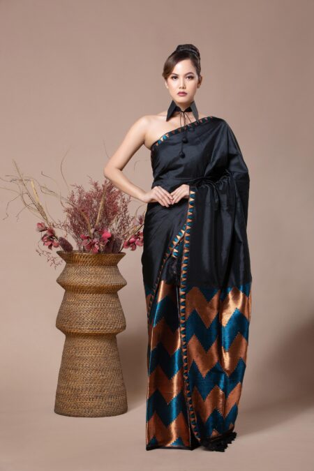 Mulberry Silk Mekhela Sador With Blouse Piece