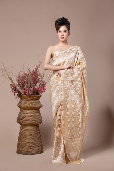 Tussar Mekhela Sador With Blouse Piece