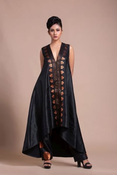 Mulberry silk kurta with pant