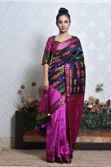Mulberry silk saree with Blouse piece