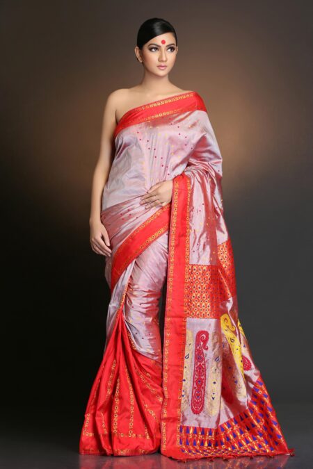 Mulberry silk saree with Blouse piece