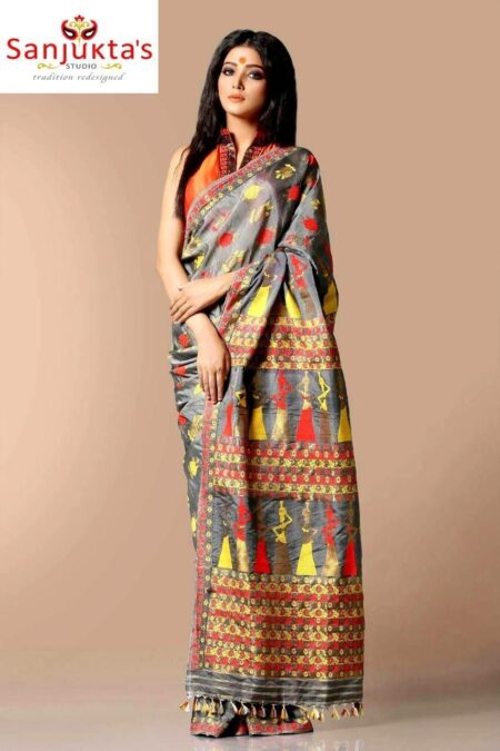 Mulberry silk saree with Blouse piece