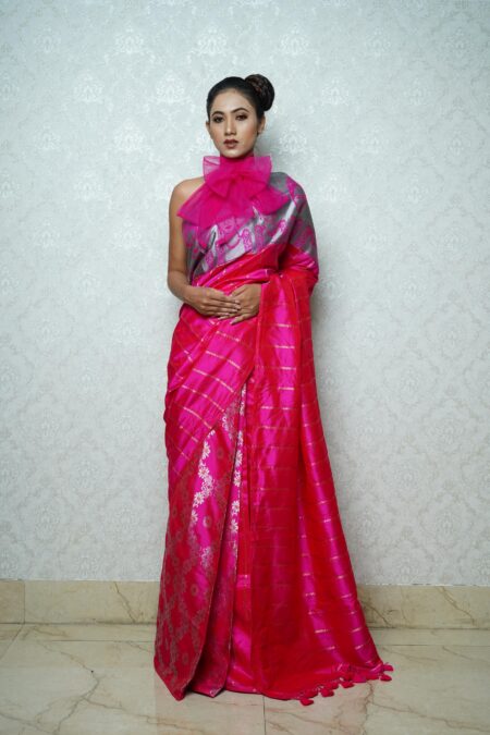 Mulberry silk saree with Blouse piece