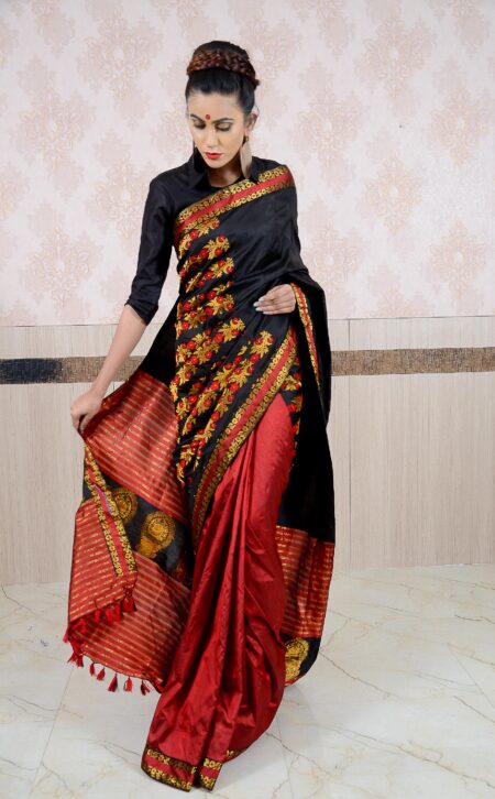 Mulberry silk saree with Blouse piece