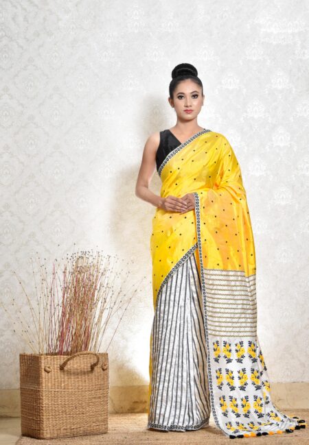 Mulberry silk saree with Blouse piece