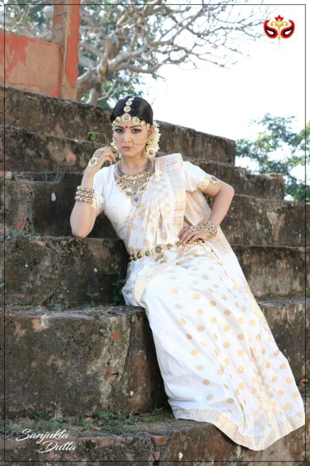 Mulberry silk saree with Blouse piece