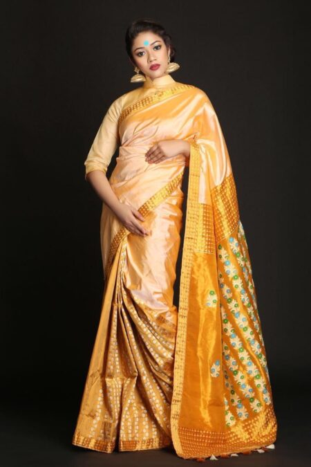 Mullberry silk saree with Blouse piece