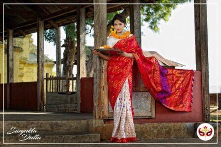Mulberry silk saree with Blouse piece
