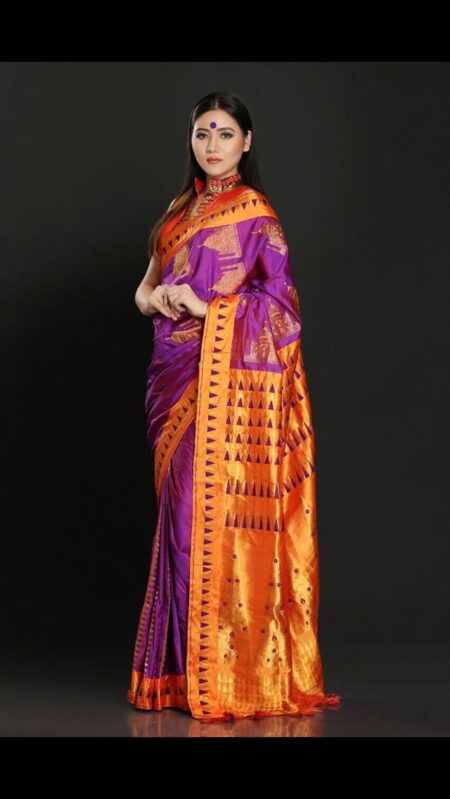 Mulberry silk saree with Blouse piece