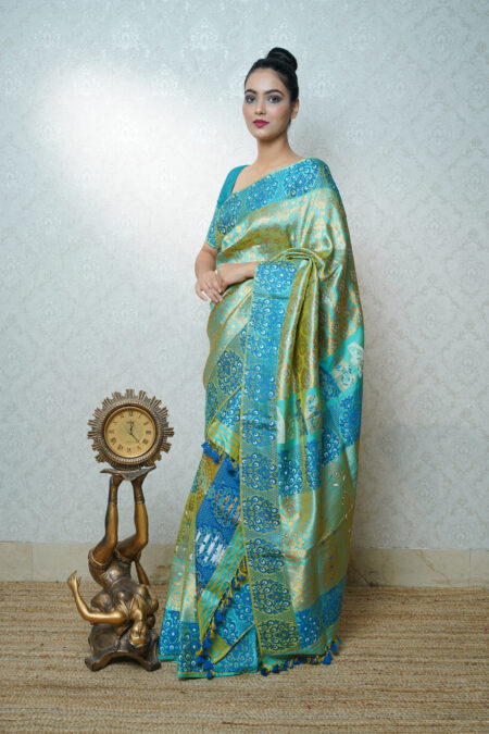 mulberry silk mekhela chadar with Blouse piece