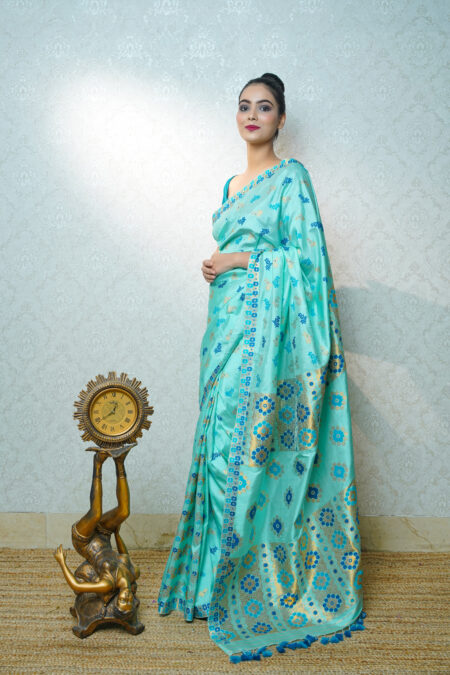 mulberry silk saree with Blouse piece