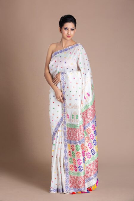 Mulberry  silk Saree with Blouse piece