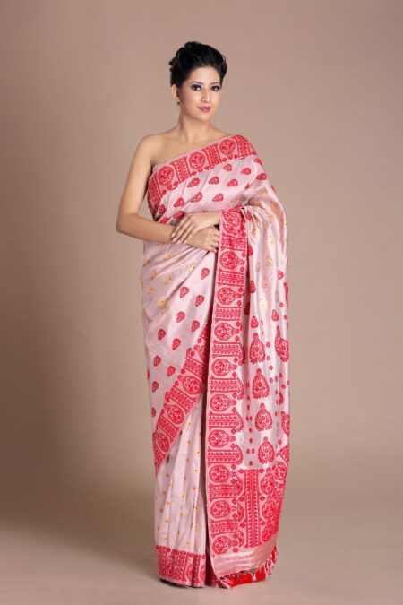 Mulberry silk Saree with Blouse piece