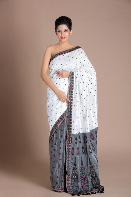 Mulberry silk Saree with Blouse piece