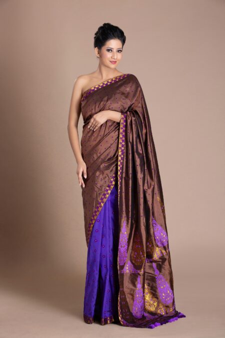 Mulberry silk Saree with Blouse piece